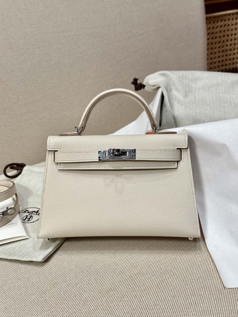 Hermès Mini Kelly 19 Epsom Craie Gold Hardware - Image 2