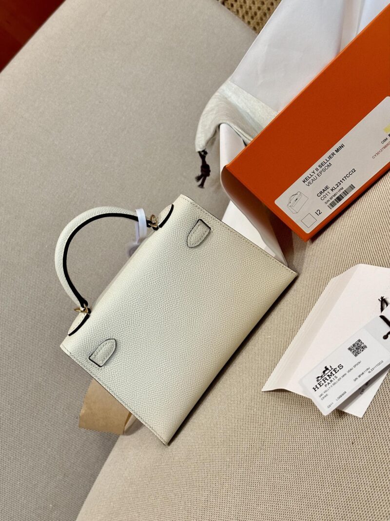Hermès Mini Kelly 19 Epsom Nata Gold Hardware - Image 7