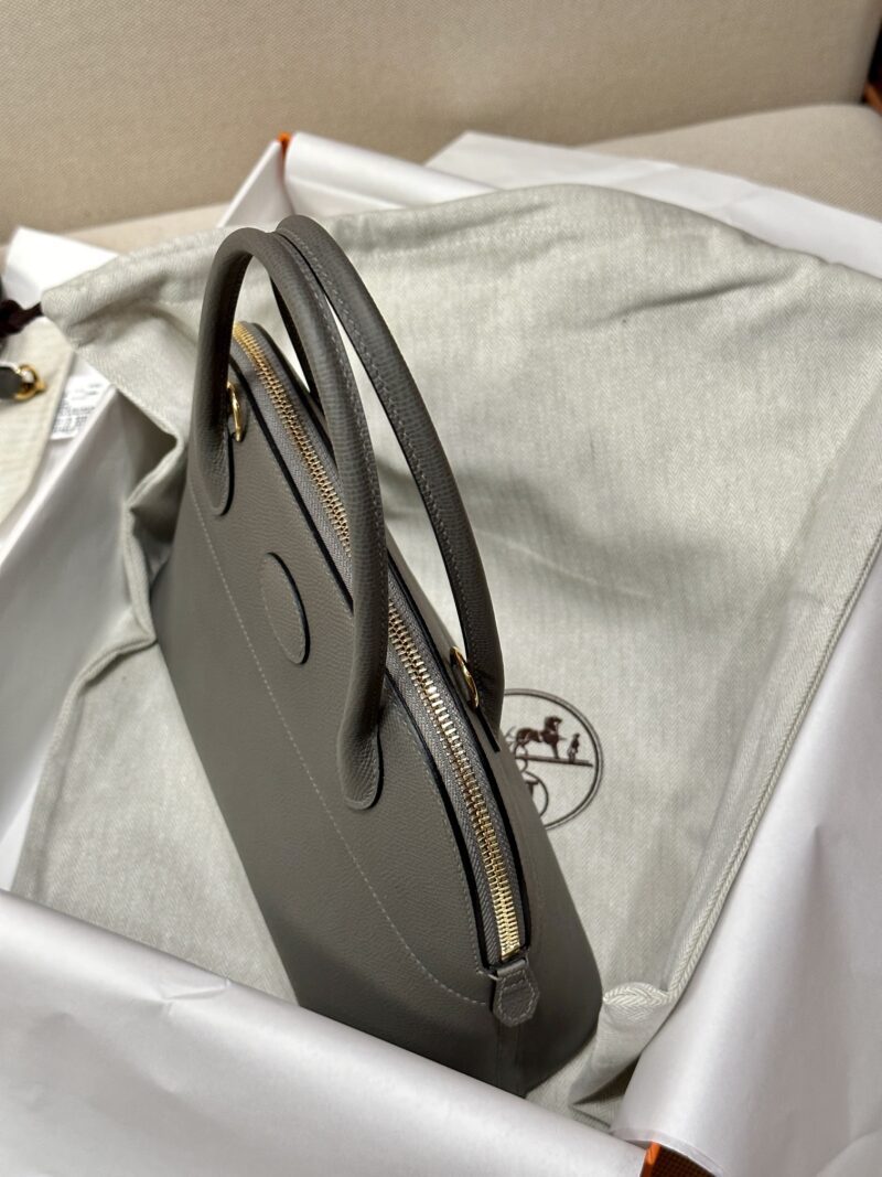 Hermès Bolide 27 Swift Sauge Silver Hardware