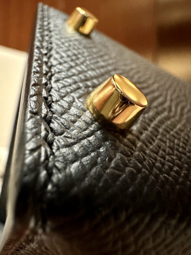 Hermès Mini Kelly Epsom Noir Gold Hardware - Image 18
