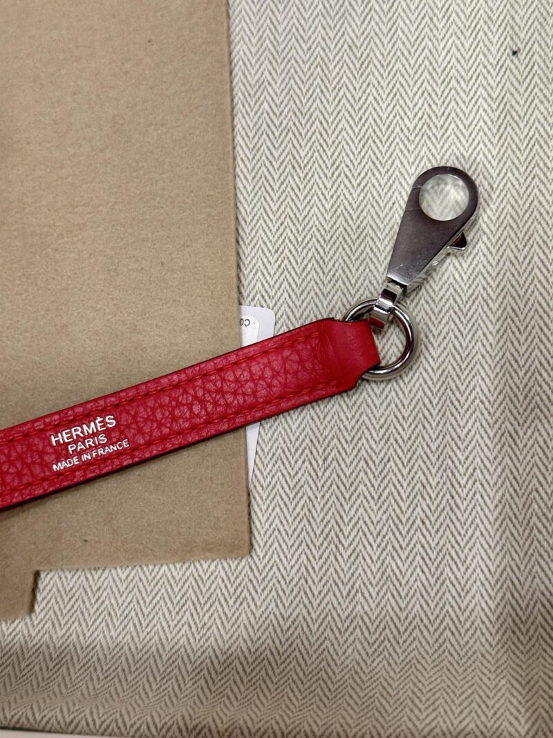 Hermès Kelly 25 Togo Rose Silver Hardware - Image 8
