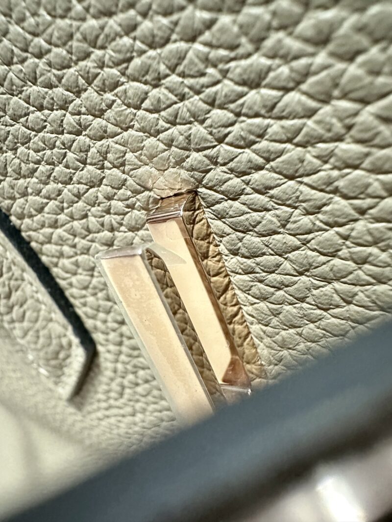Hermès Birkin 30 Gris Tourterelle Togo Palladium Hardware - Image 15
