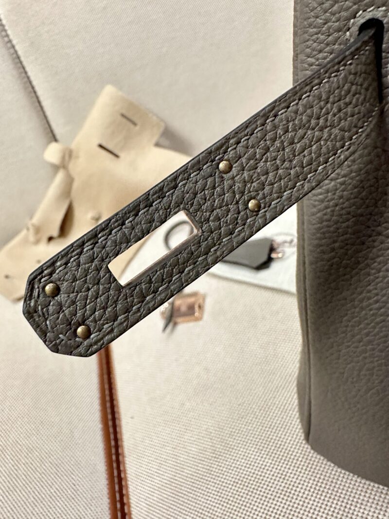 Hermès Birkin 30 Etain Togo Gold Hardware - Image 11
