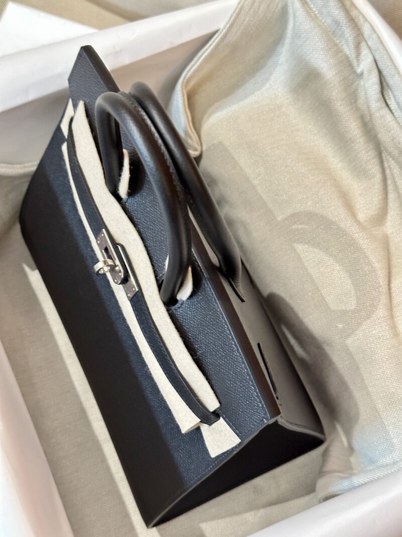 Hermès Birkin 25 Noir Epsom Palladium Hardware - Image 3