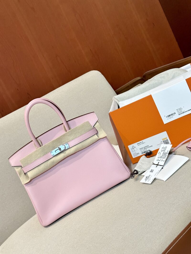 Hermès Birkin 30 Rose Sakura Swift Palladium Hardware - Image 2