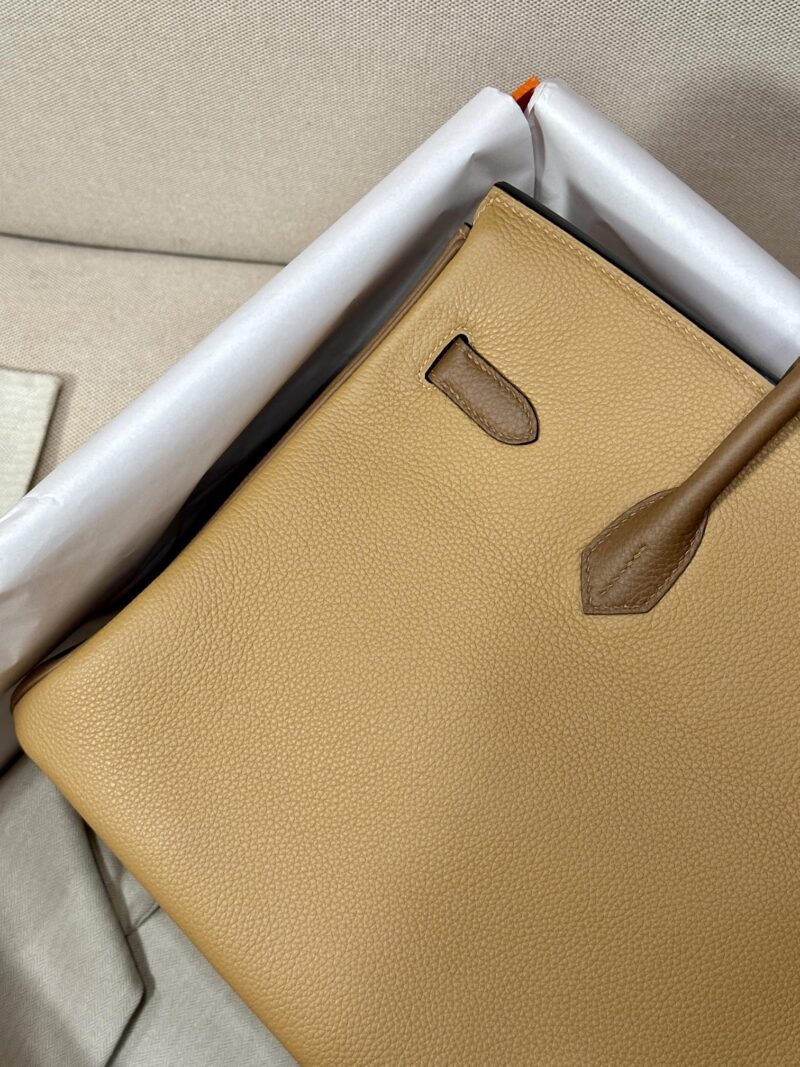 Hermès Birkin 35 Biscuit, Alezan, Etoupe Togo Palladium Hardware - Image 2