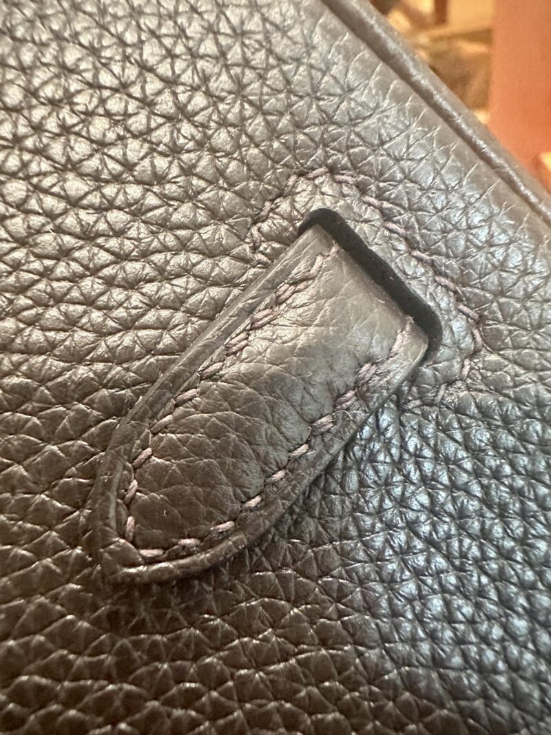 Hermès Birkin 25 Ebene, Gold Togo Gold Hardware - Image 10