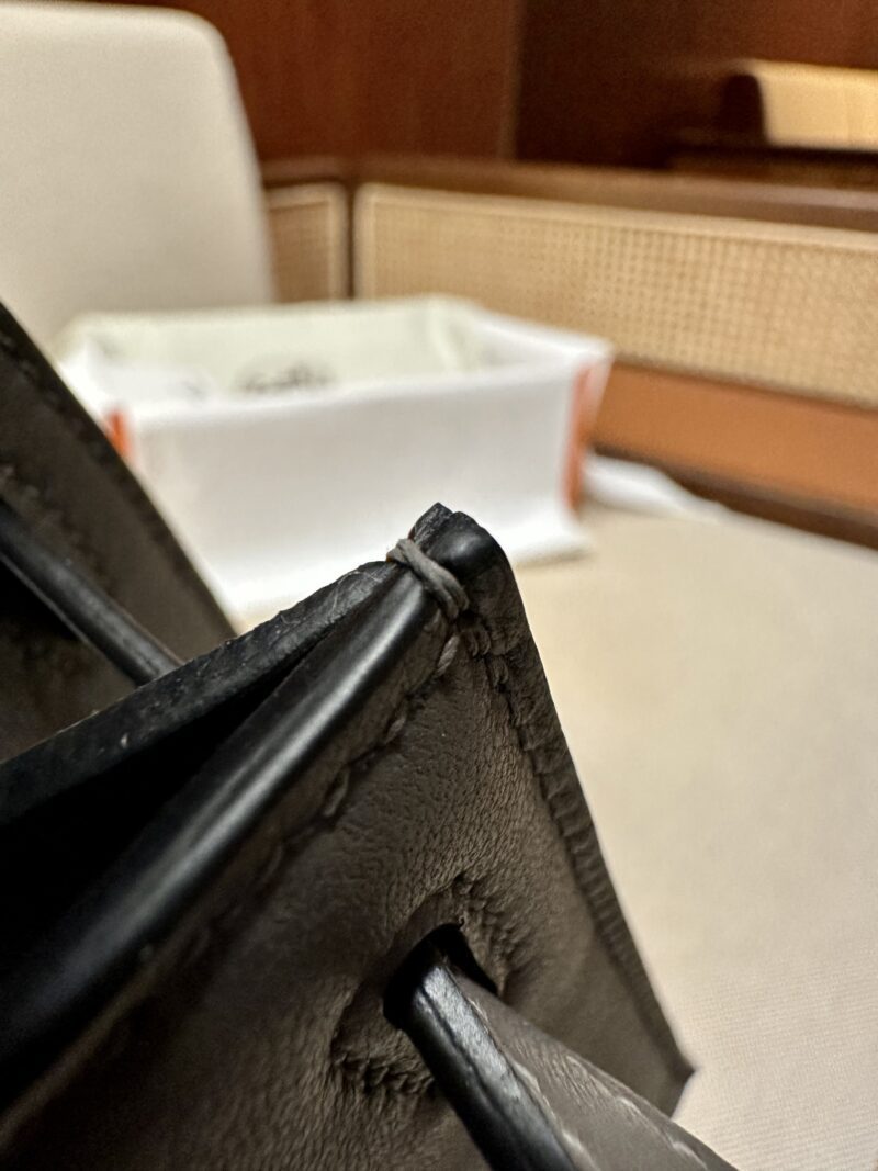 Hermès Kelly Pochette Etain Swift Gold Hardware