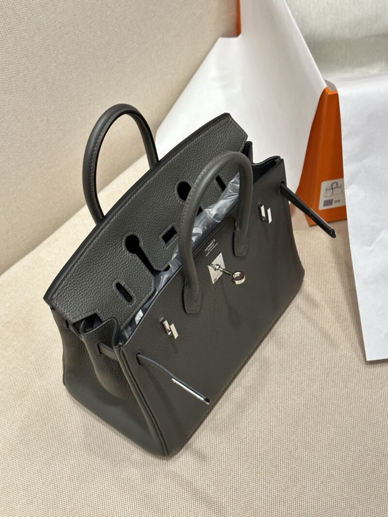 Hermès Birkin 25 Graphite Togo Palladium Hardware - Image 10