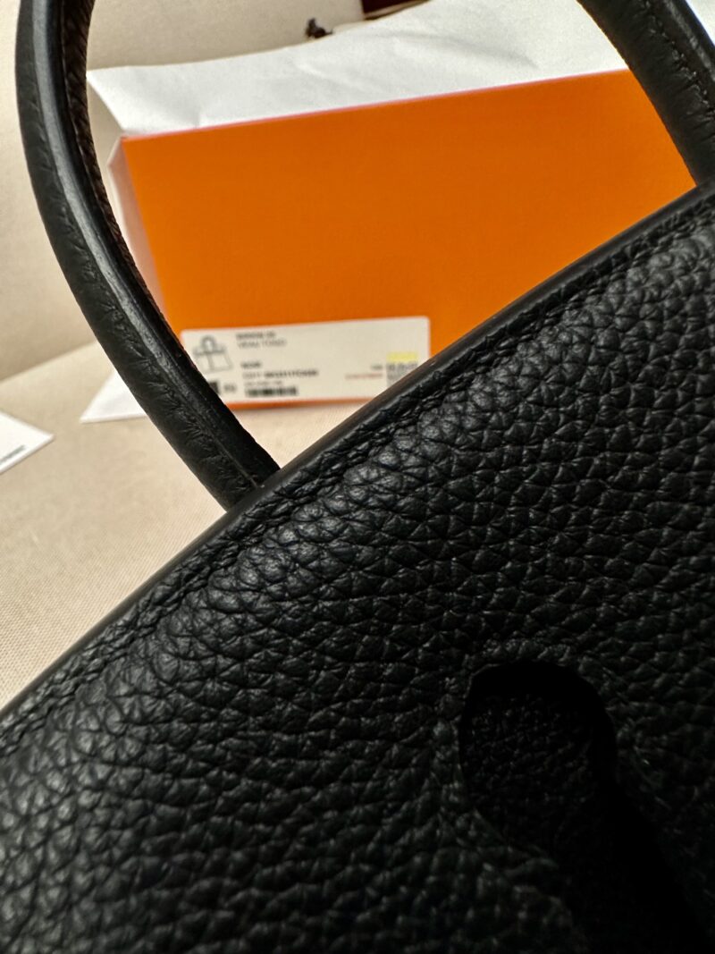 Hermès Birkin 25 Noir Togo Palladium Hardware - Image 6