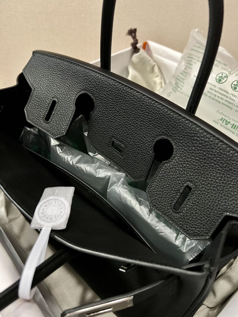 Hermès Birkin 30 Noir Togo Palladium Hardware - Image 2