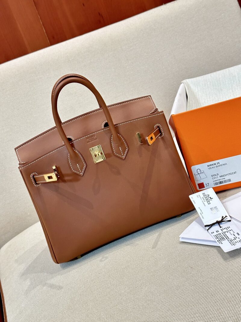 Hermès Birkin 25 Gold Barenia Gold Hardware - Image 6
