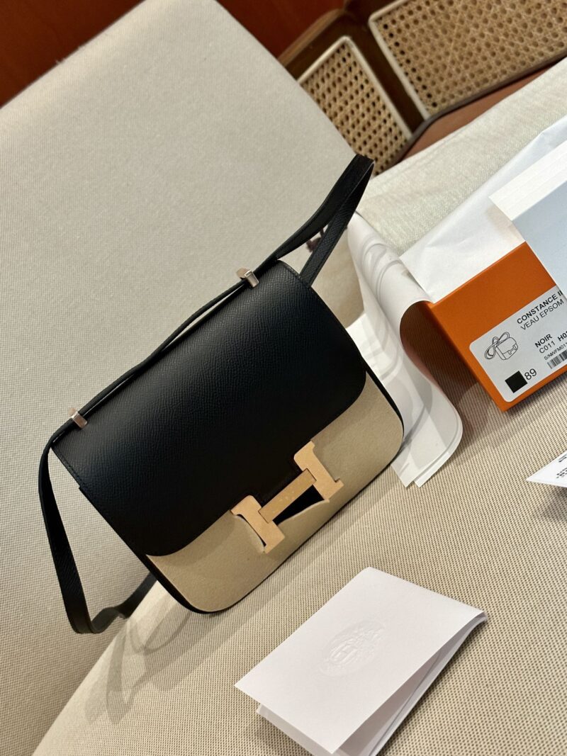 Hermès Constance 19 Noir, Rose Gold Epsom Gold Hardware - Image 9