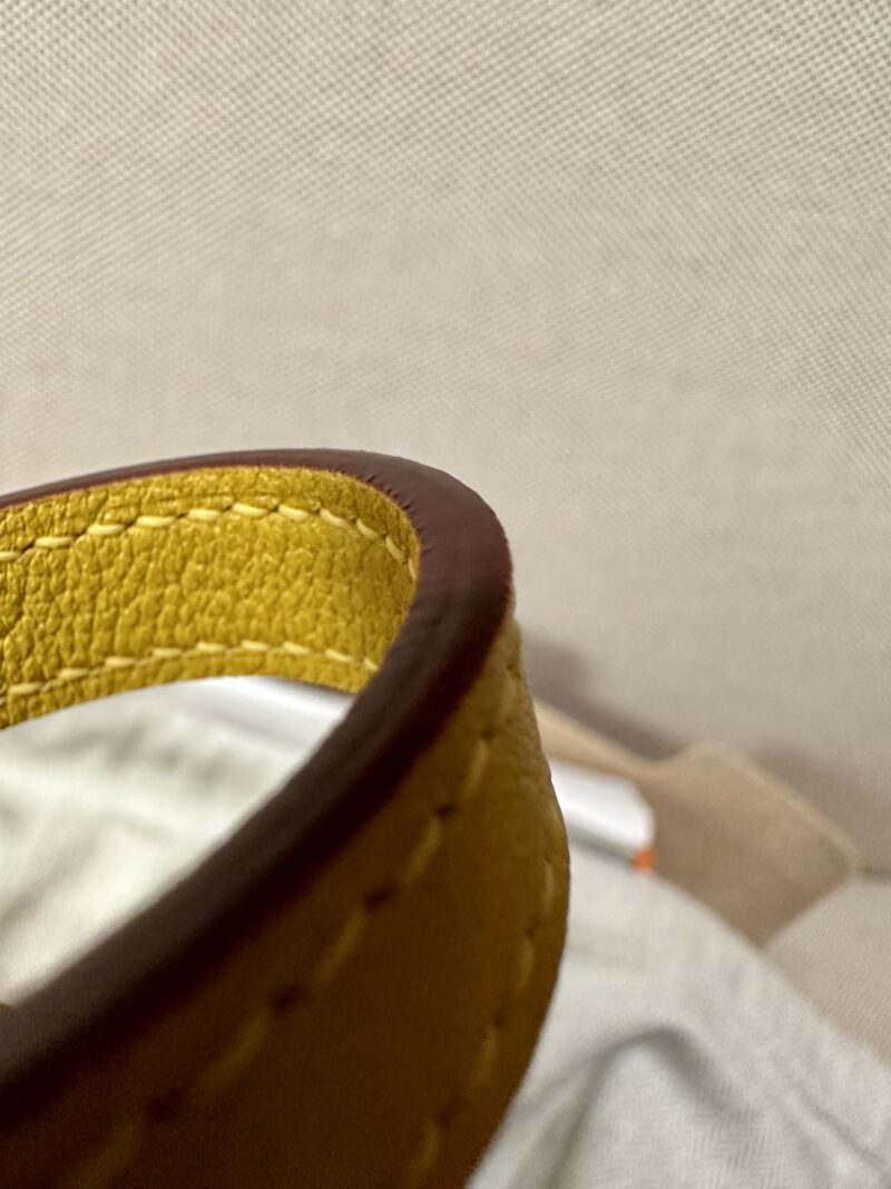 Hermès Roulis 19 Evercolor Amber Gold Hardware - Image 9
