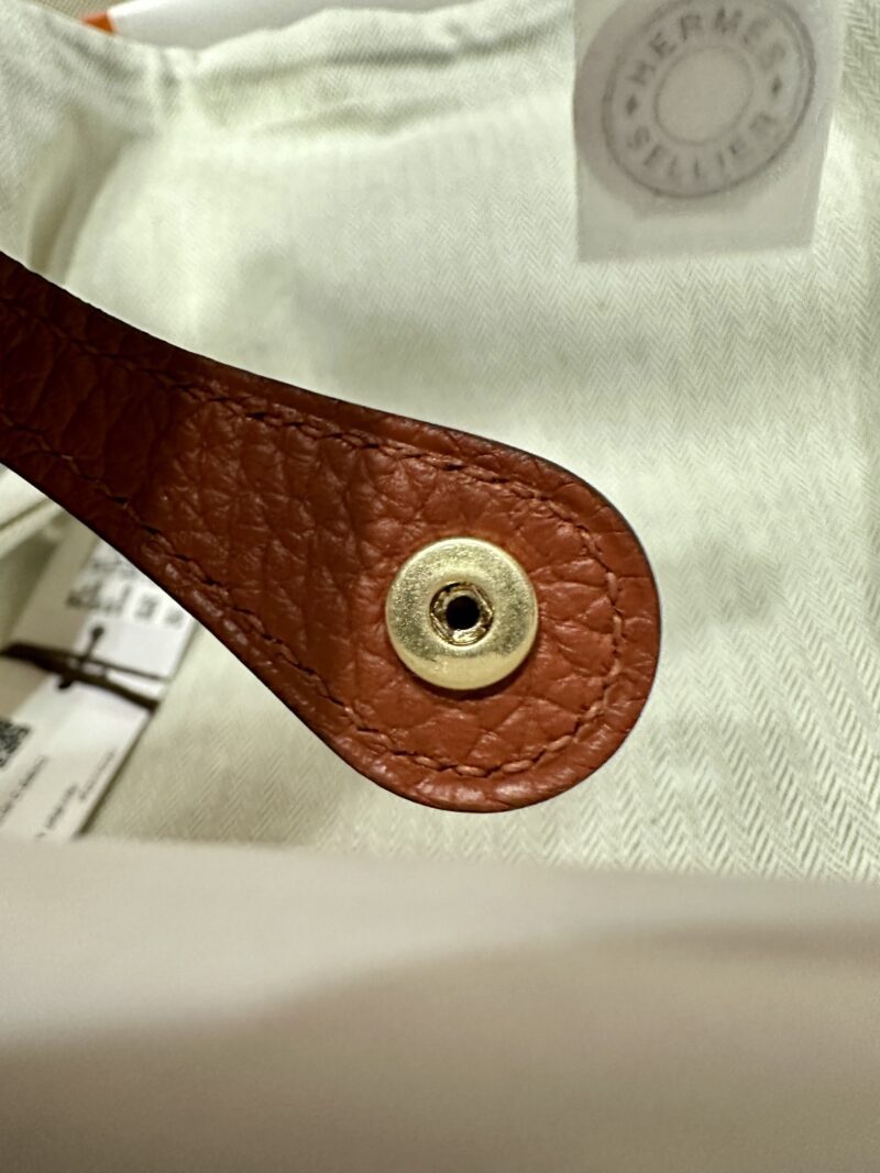 Hermès Mini Evelyne 16 Taurillon Clemence Cuivre Silver Hardware - Image 9