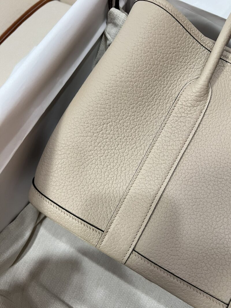 Hermès Garden Party 30 Country Gris Trench Silver Hardware - Image 4