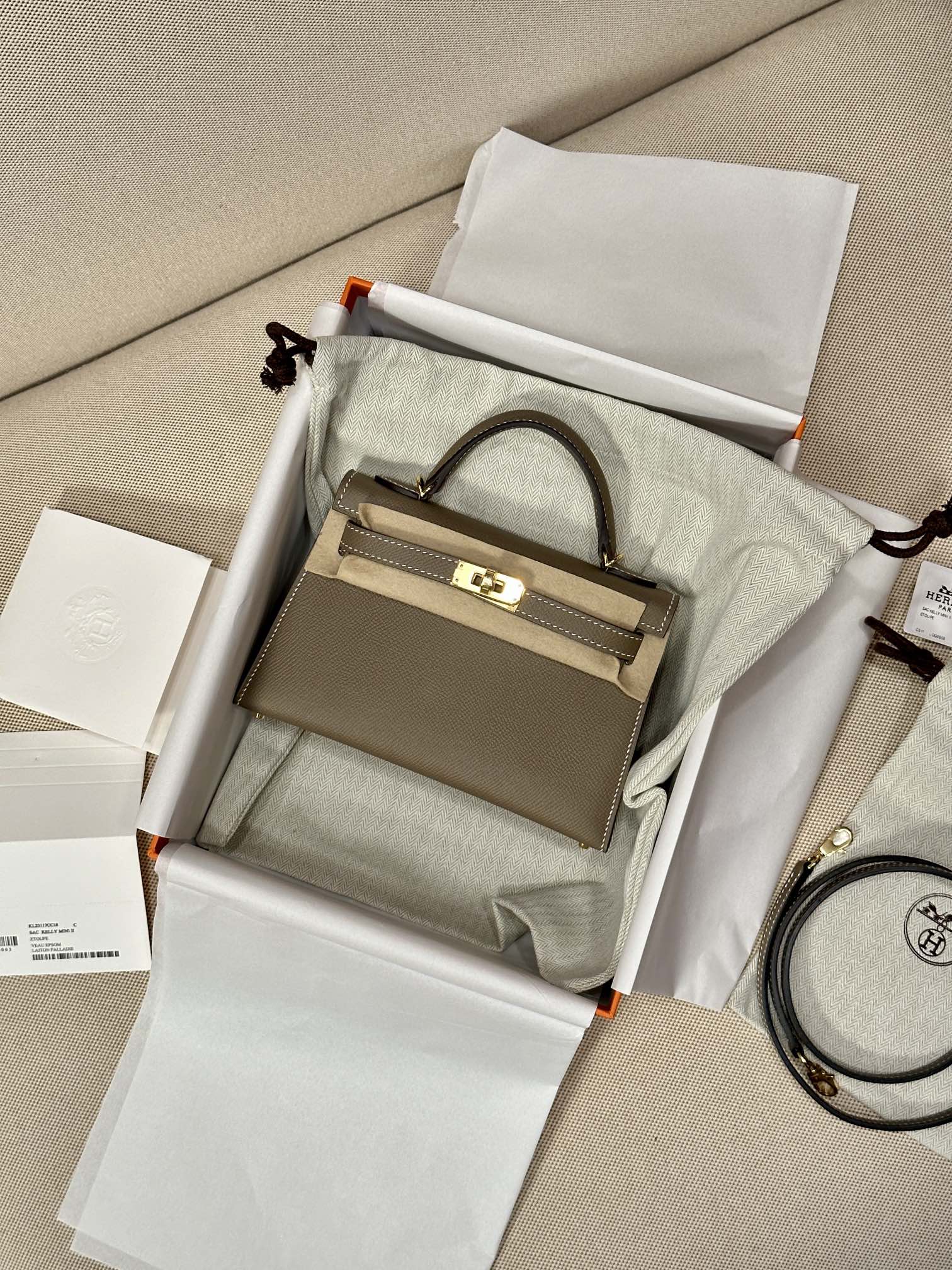 Hermes Mini Kelly Inspired Gold Coast